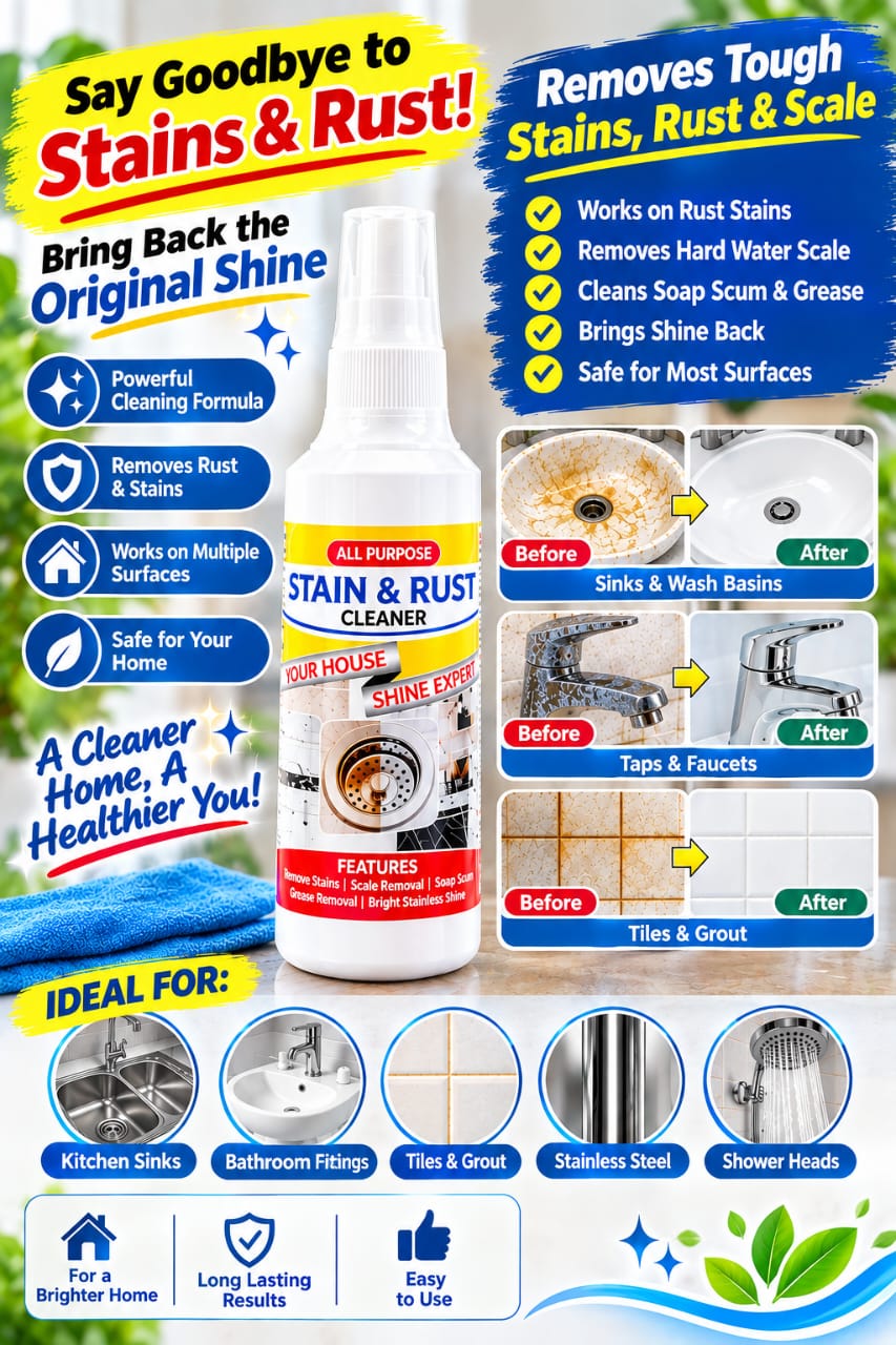 Stain & Rust Cleaner – Tough Stains Ko Goodbye! ✨
